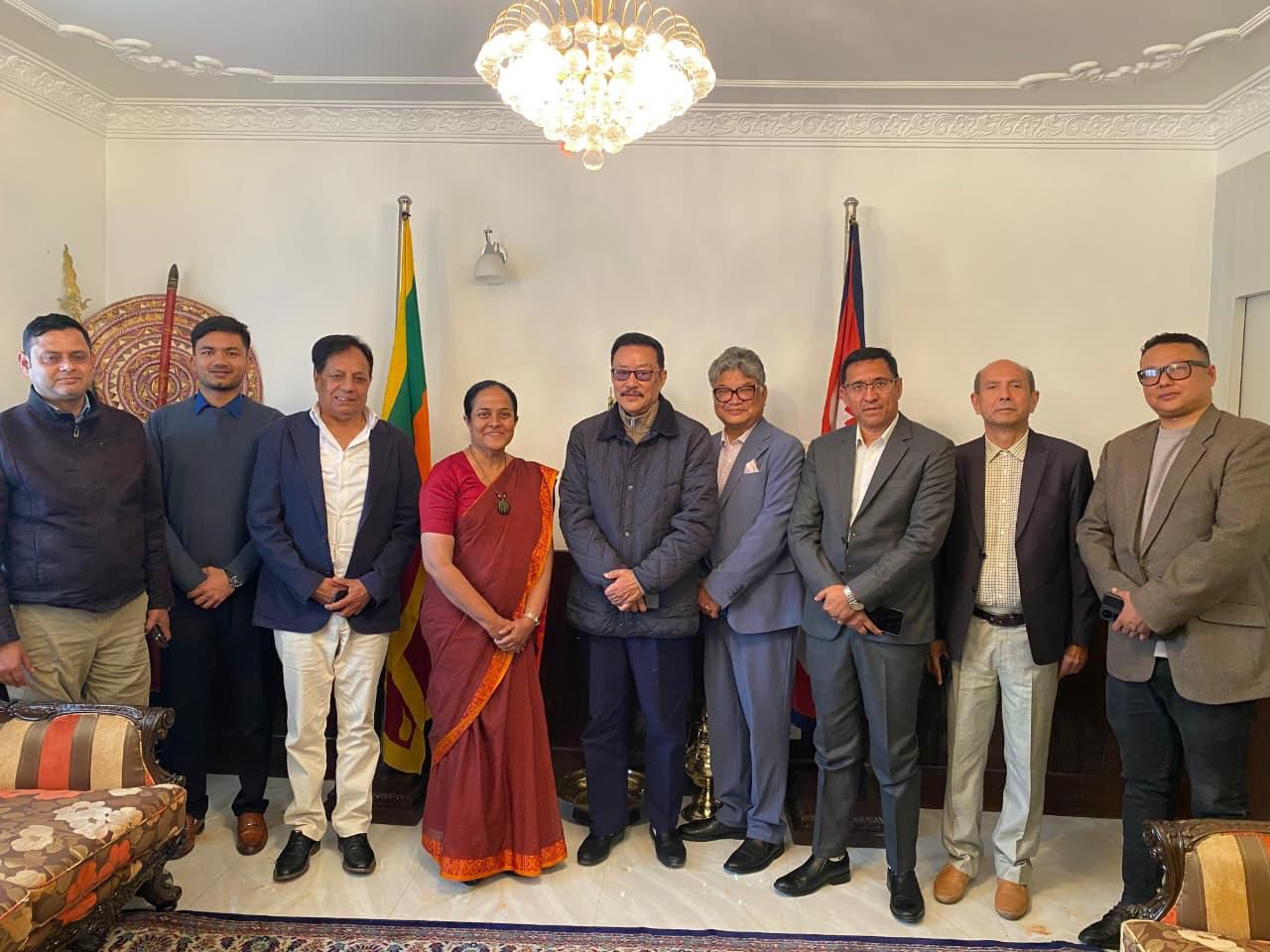 Nepal-Sri Lanka Friendship Association discusses bilateral tourism, trade with Sri Lankan envoy